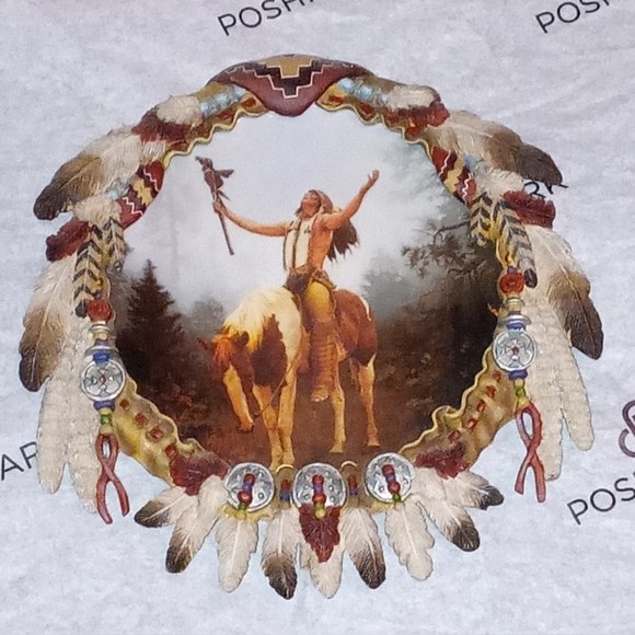 Hamiliton Collection Other - The Mystic Warriors Hamilton Shield Collection Indian on a Horse